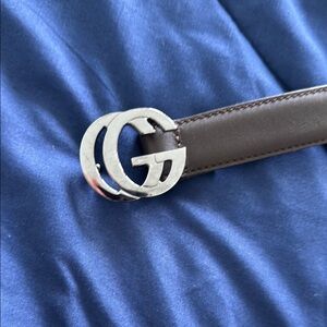 Boys Gucci belt. Dark brown